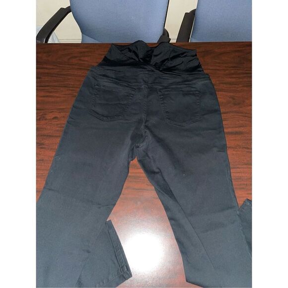 Isabel Maternity by Ingrid & Isabel Skinny Entubado Black Jeans Size 14 - Picture 3 of 7